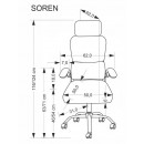 Кресло компьютерное HALMAR SOREN черный